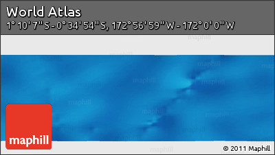 Physical Panoramic Map of the Area around 0° 52' 31" S, 172° 28' 29" W