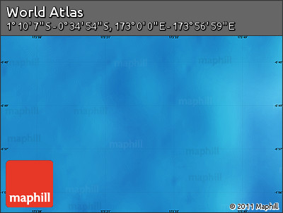 Physical Map of the Area around 0° 52' 31" S, 173° 28' 29" E