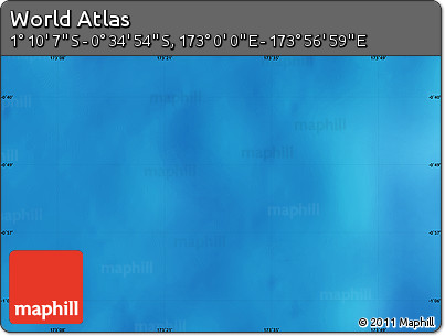 Physical Map of the Area around 0° 52' 31" S, 173° 28' 29" E