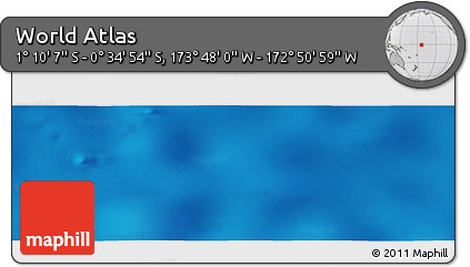 Physical Panoramic Map of the Area around 0° 52' 31" S, 173° 19' 29" W