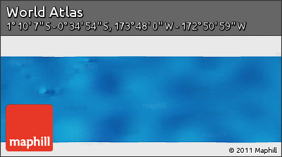 Physical Panoramic Map of the Area around 0° 52' 31" S, 173° 19' 29" W