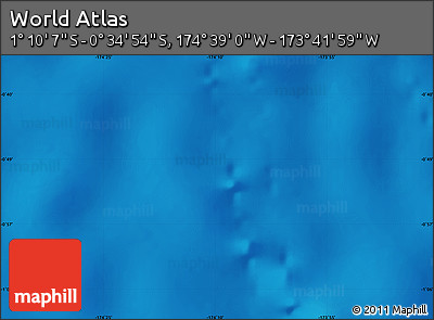 Physical Map of the Area around 0° 52' 31" S, 174° 10' 30" W