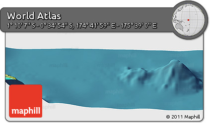 Satellite Panoramic Map of the Area around 0° 52' 31" S, 175° 10' 30" E