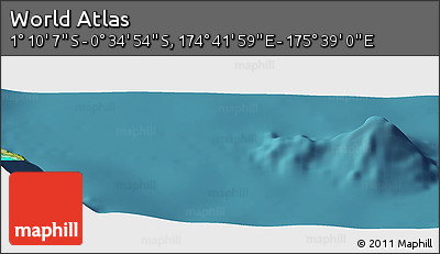 Satellite Panoramic Map of the Area around 0° 52' 31" S, 175° 10' 30" E