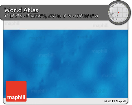 Physical 3D Map of the Area around 0° 52' 31" S, 175° 1' 30" W