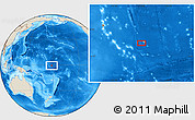Shaded Relief Location Map of the area around 0° 52' 31" S, 177° 43' 29" E