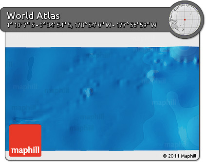 Political 3D Map of the Area around 0° 52' 31" S, 178° 25' 30" W