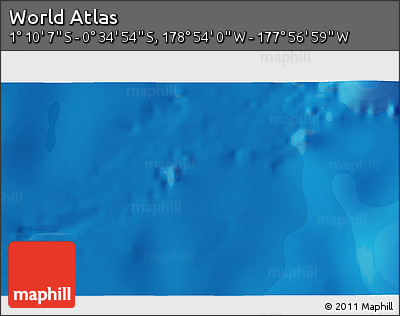 Political 3D Map of the Area around 0° 52' 31" S, 178° 25' 30" W