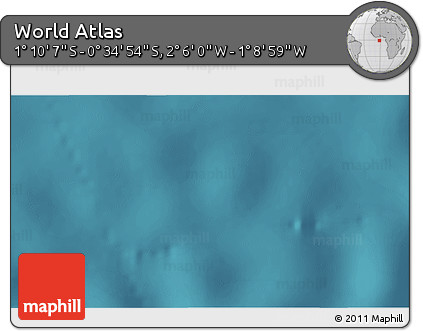 Satellite 3D Map of the Area around 0° 52' 31" S, 1° 37' 30" W