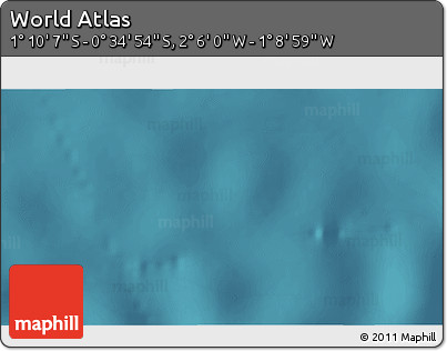 Satellite 3D Map of the Area around 0° 52' 31" S, 1° 37' 30" W