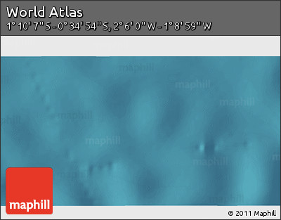 Satellite 3D Map of the Area around 0° 52' 31" S, 1° 37' 30" W