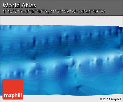 Political 3D Map of the Area around 0° 52' 31" S, 21° 10' 29" W