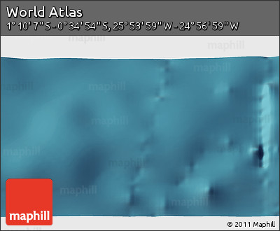 Satellite 3D Map of the Area around 0° 52' 31" S, 25° 25' 29" W