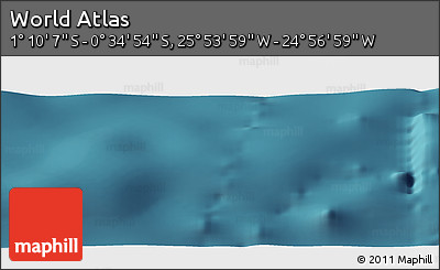 Satellite Panoramic Map of the Area around 0° 52' 31" S, 25° 25' 29" W