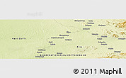 Physical Panoramic Map of the area around 0° 52' 31" S, 26° 25' 29" E