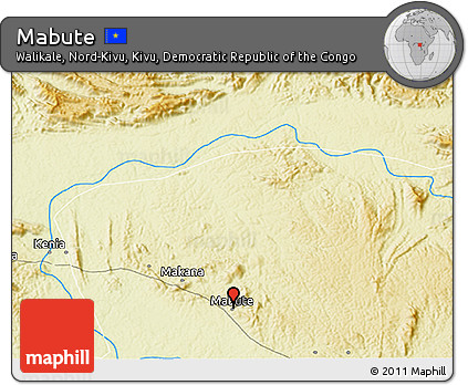 Physical 3D Map of Mabute