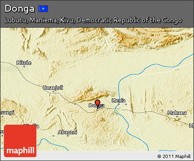 Physical 3D Map of Donga