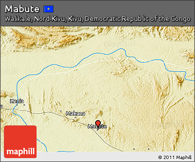 Physical 3D Map of Mabute
