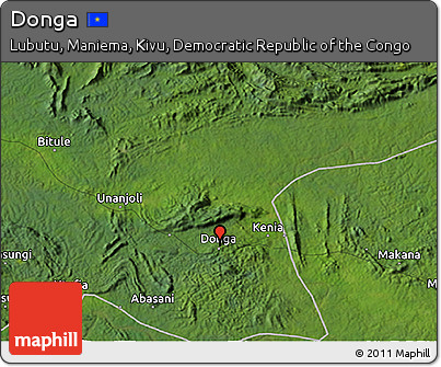Satellite 3D Map of Donga