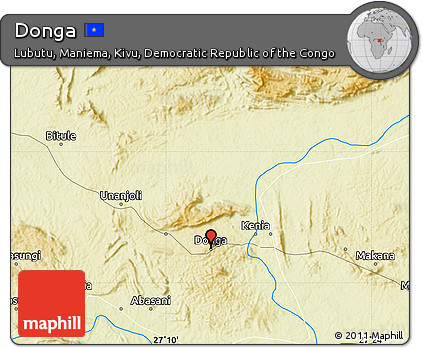 Physical Map of Donga