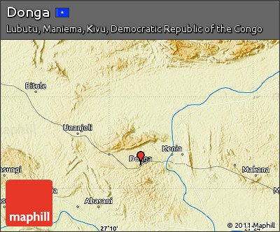 Physical Map of Donga