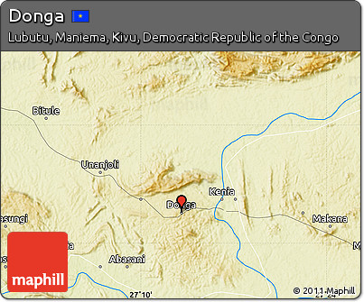 Physical Map of Donga