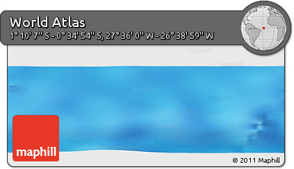 Physical Panoramic Map of the Area around 0° 52' 31" S, 27° 7' 30" W