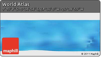 Physical Panoramic Map of the Area around 0° 52' 31" S, 27° 7' 30" W