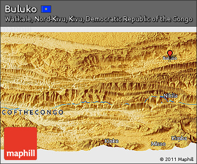 Physical Panoramic Map of Buluko