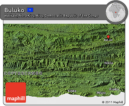 Satellite Panoramic Map of Buluko