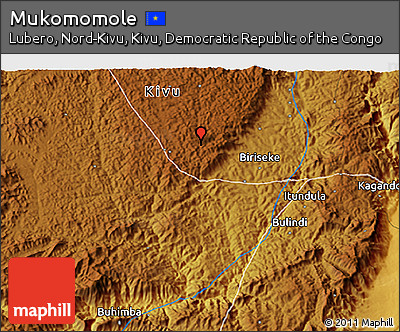 Physical 3D Map of Mukomomole