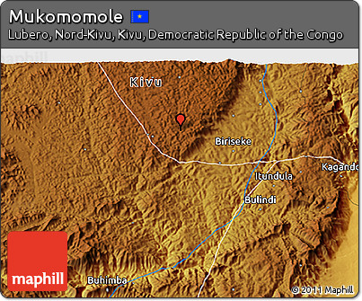 Physical 3D Map of Mukomomole
