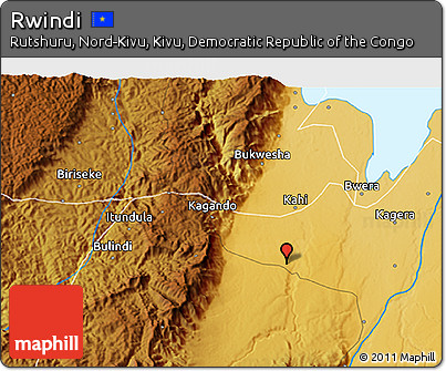 Physical 3D Map of Rwindi