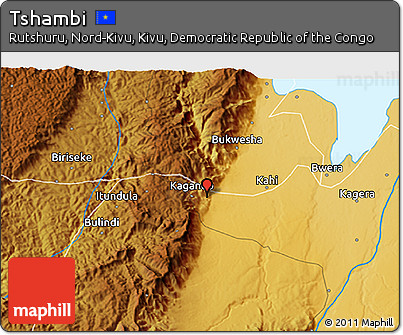 Physical 3D Map of Tshambi