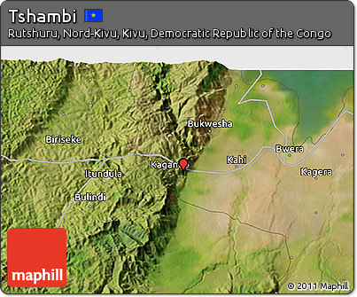 Satellite 3D Map of Tshambi