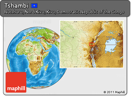 Physical Location Map of Tshambi