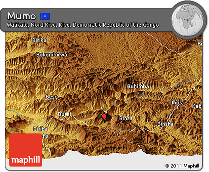 Physical Panoramic Map of Mumo