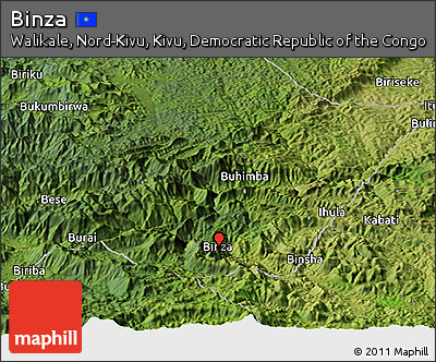 Satellite Panoramic Map of Binza