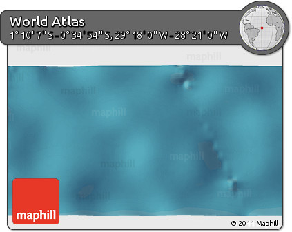 Satellite 3D Map of the Area around 0° 52' 31" S, 28° 49' 30" W
