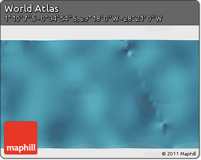 Satellite 3D Map of the Area around 0° 52' 31" S, 28° 49' 30" W