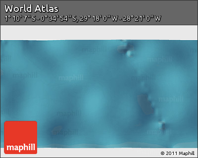 Satellite 3D Map of the Area around 0° 52' 31" S, 28° 49' 30" W