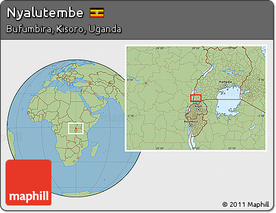Savanna Style Location Map of Nyalutembe