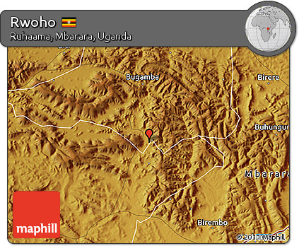Physical 3D Map of Rwoho