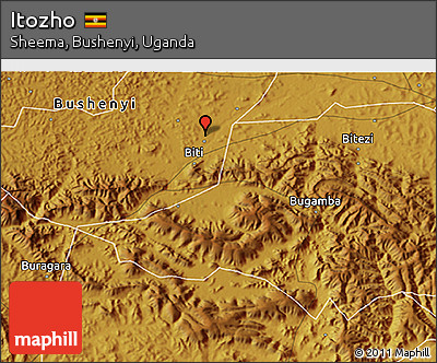 Physical 3D Map of Itozho