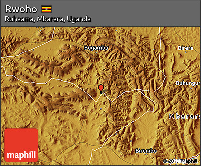 Physical 3D Map of Rwoho