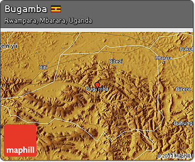 Physical 3D Map of Bugamba