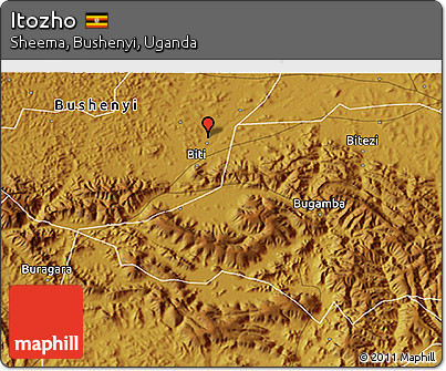 Physical 3D Map of Itozho