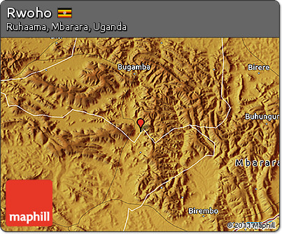 Physical 3D Map of Rwoho