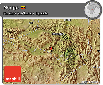 Satellite 3D Map of Ngugo