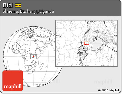 Blank Location Map of Biti